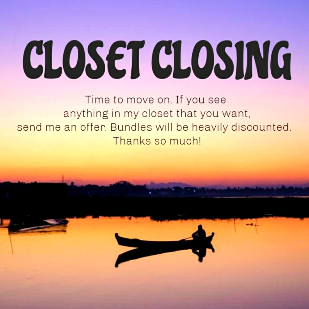 Closet Closing Sale Announcement - Everything Must Go